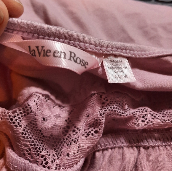 La Vie en Rose babydoll pink skip dress with lace - Picture 4 of 7